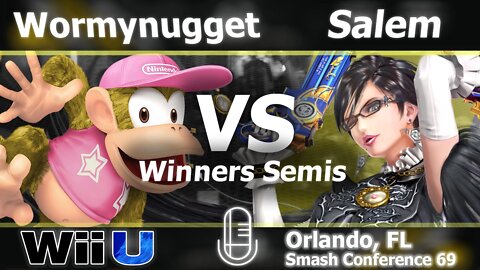 Wormynugget (Diddy) vs. MVG|Salem (Bayonetta) - Wii U Winners Semis - SC:69