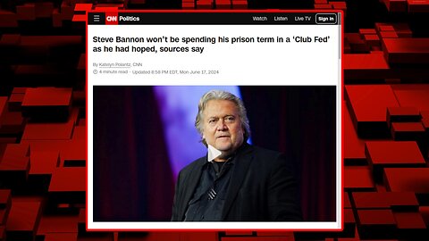 Liberals Giddy Stephen Bannon is Going to Prison