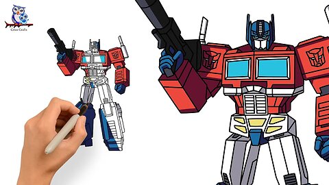 How to Draw Optimus Prime G1 Transformers - Art Tutorial