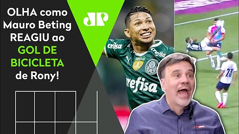 SURREAL! GOL DE BICICLETA DE RONY! OLHA como Mauro Beting REAGIU a Palmeiras 5 x 0 Cerro Porteño!