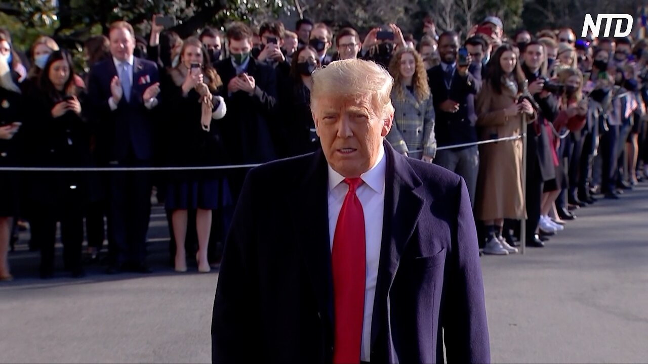 Trump Speaks With Reporters on White House Lawn on His Way to Alamo, Texas (Jan. 12)