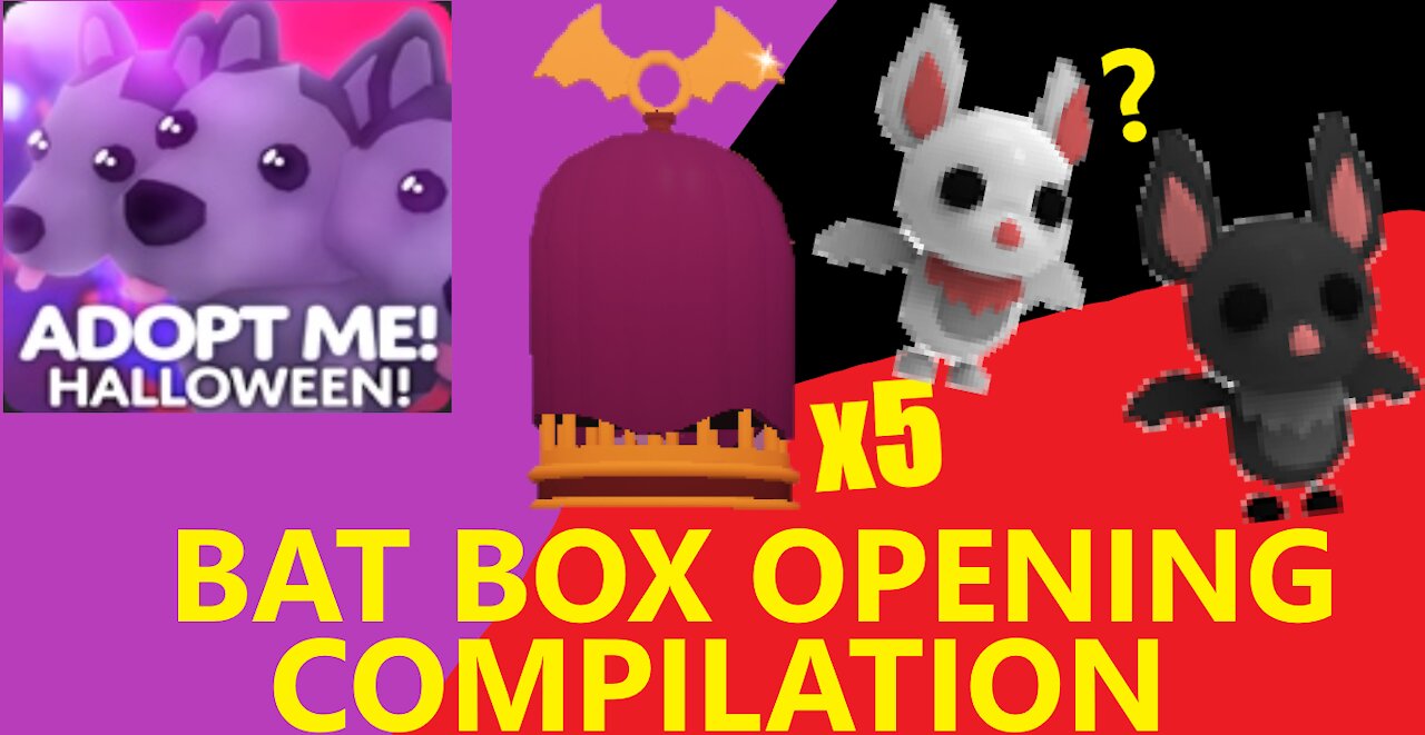 BAT BOX OPENING COMPILATION! Roblox Adopt Me Halloween Event 2020