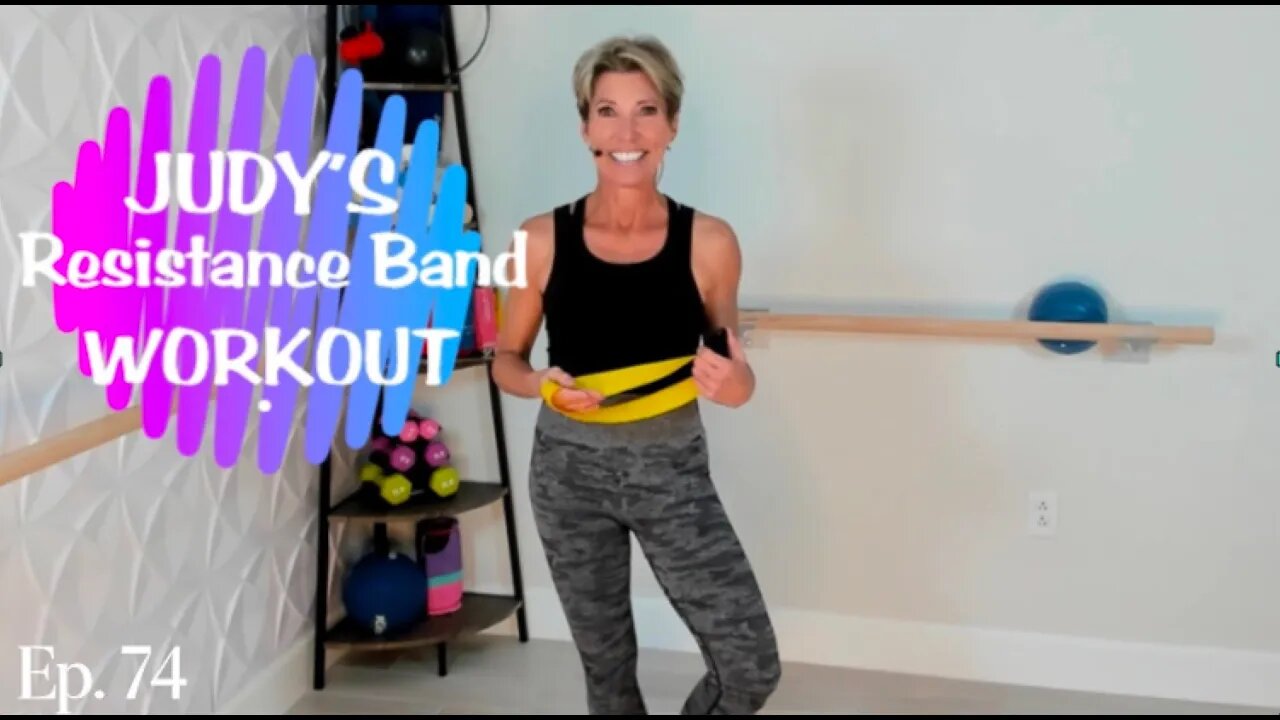 JUDY'S Resistance Band WORKOUT | Get Fit With Judy At Home