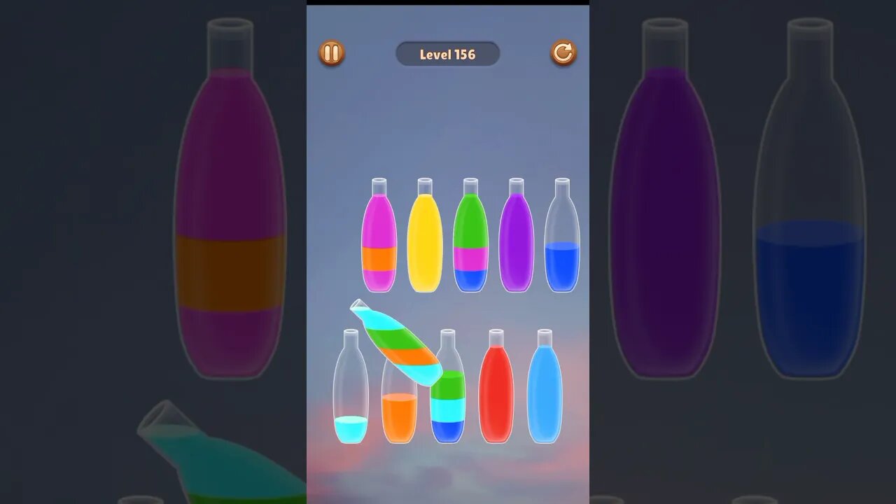 Water Sort level 156 #game #gamer #gaming #shorts #viral #shortsvideo #trending #watersort #games