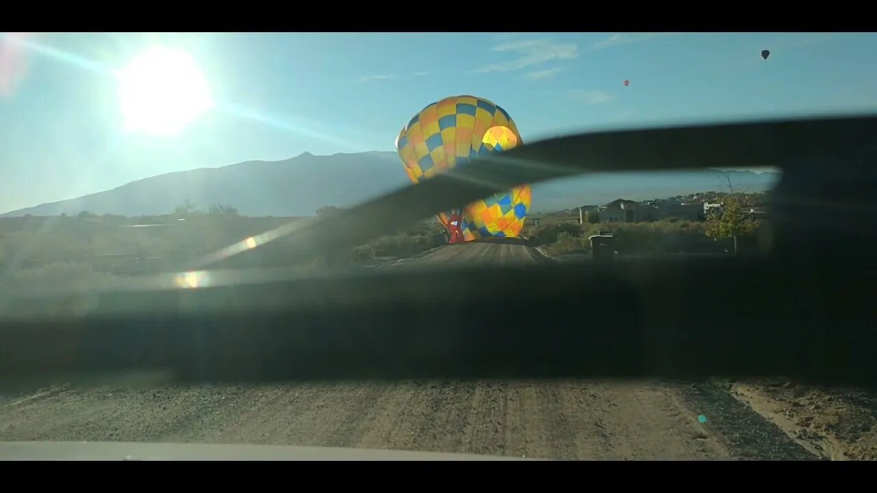 Albuquerque Balloon Fiesta 2021 Polar Dawn Chase Crew Day 4 - Perfect Landing on a Windy Day!