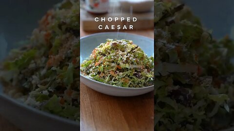 Intuitive Cooking: Chopped Caesar #shorts #cooking #food #asmr #caesarsalad #salad #nomad #chef