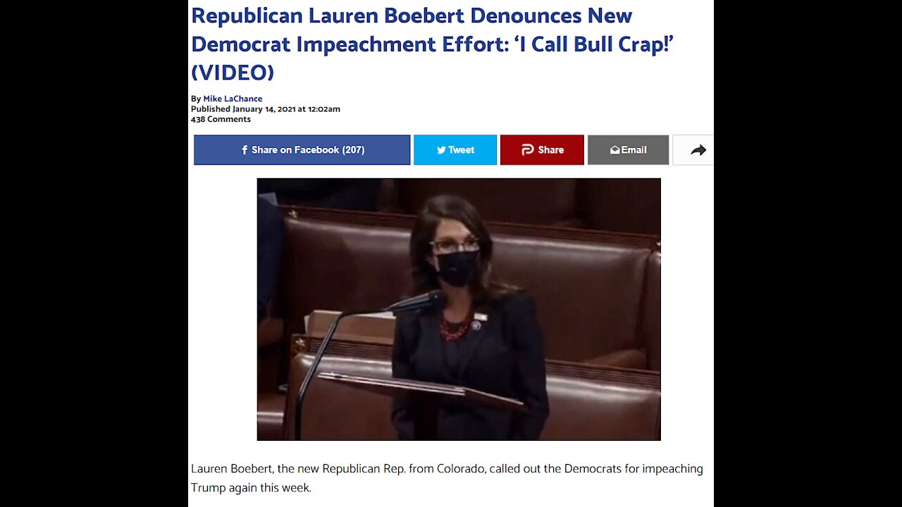 Republican Lauren Boebert Denounces New Democrat Impeachment Effort: ‘I Call Bull Crap!’