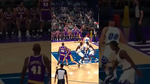 Kobe's first 3 pointer. 2KBroShow debut. #kobebryant #blackmamba #nba2k24 #nba2k23 #classic