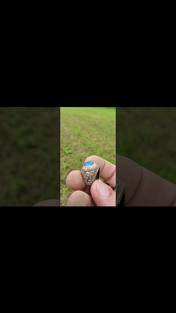 Class ring #metaldetecting #buttons #coins #trending # #relic #civilwar #battlefield #walker #silver