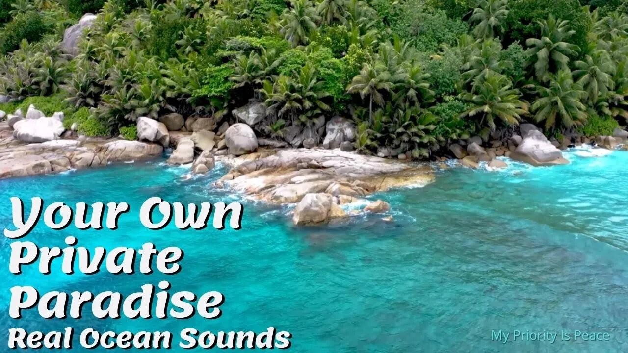 🌴Your Own Private Paradise🌴Where You Hear Real 🌊Ocean Waves 🌊 Calming 🌸 No Music 🌸Nature Sounds🌸