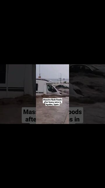 Massive flash floods after heavy rains in Aguilas, Spain. (13.05.2023)