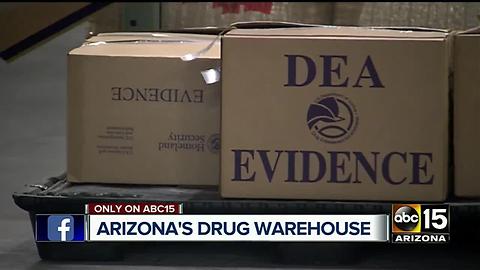 ABC15 gets exclusive look at DEA drug warehouse