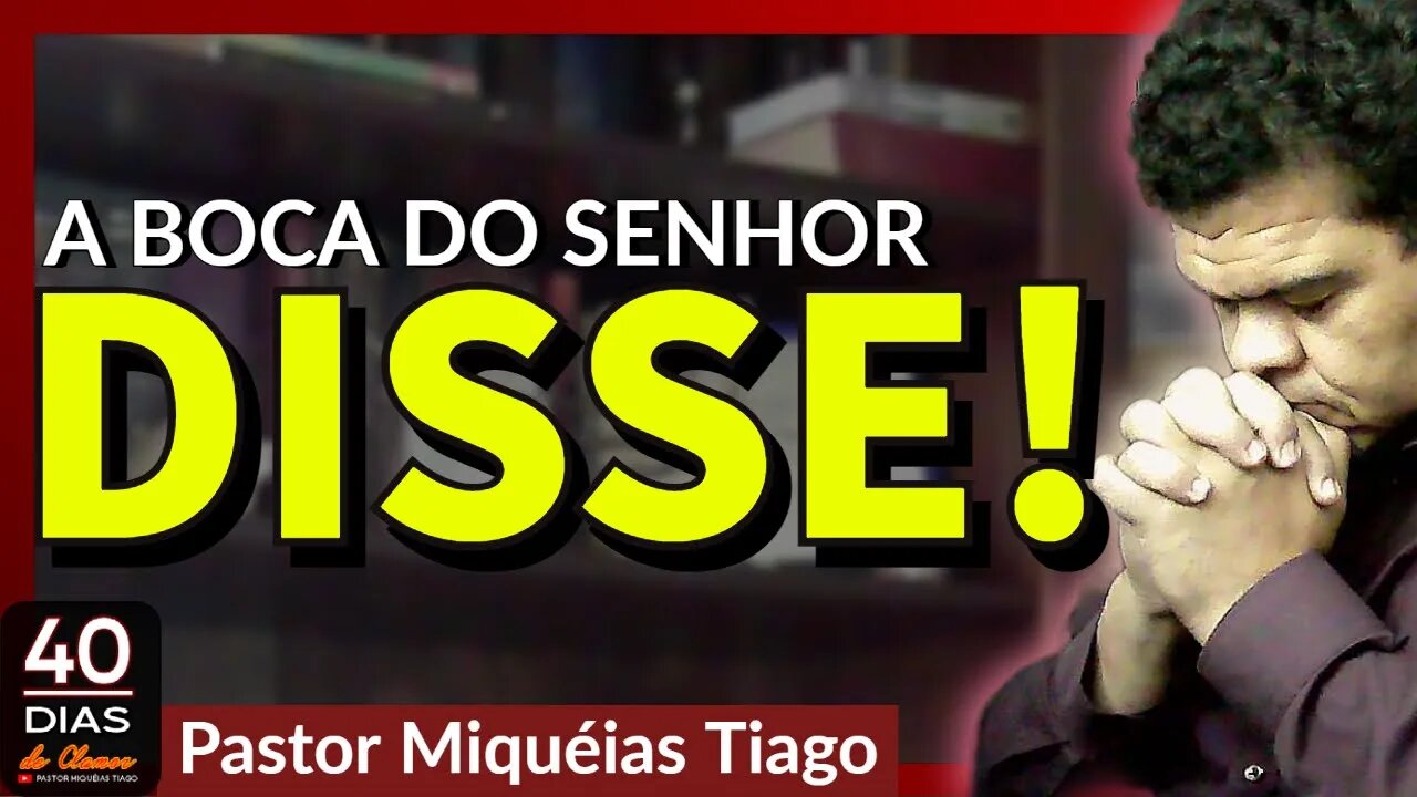 🔴LIVE #ep188 - #40diasdeclamor - Pr Miquéias Tiago