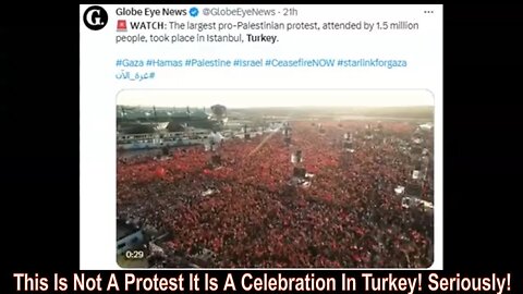 This Is Not A Protest It Is a Celebration In Turkey of 100 Year Anniversary of it's Founding