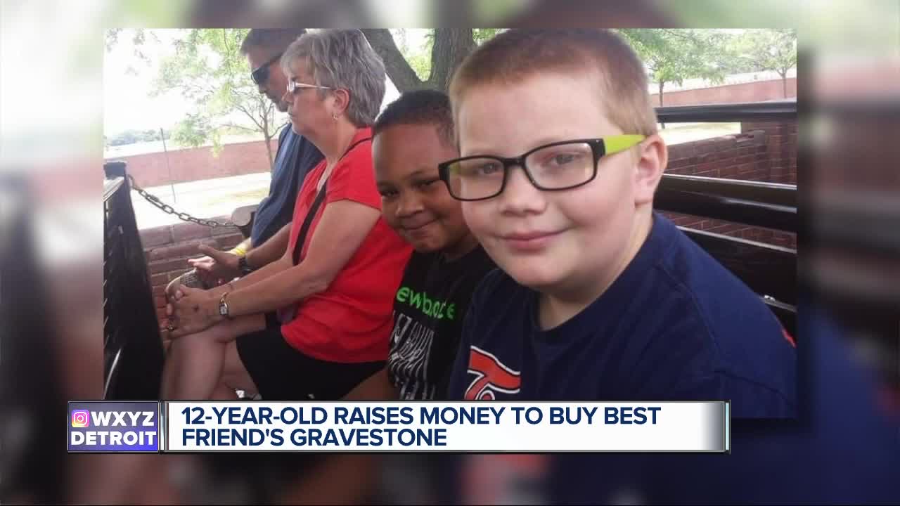 12-year-old boy raises money to buy best friend's gravestone