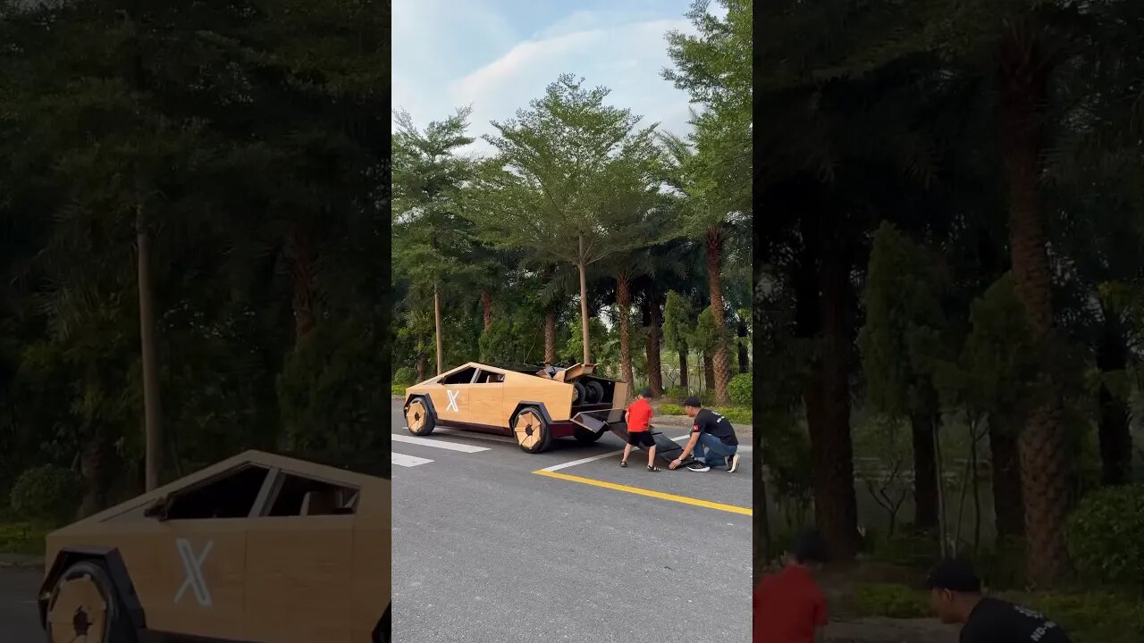 Wooden Tesla Cybertruck I Built For Mr Elon Musk In 100 Days #ndwoodart #cybertruck #tesla #elonmusk