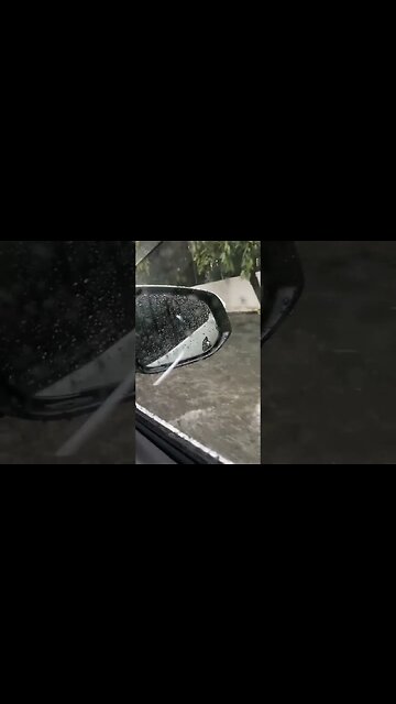 It rains heavilly in Makati City- Philippines- driving in rain