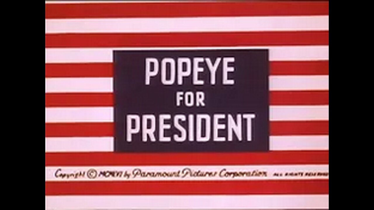 Popeye for President ⭐️Classic Cartoon ⭐️ 1956 ⭐️ Animation