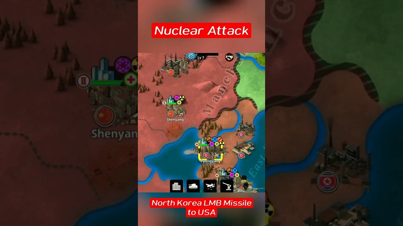 World Conqueror 4 Game, North Korea LMB Missile Attack to USA