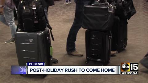 Millions rush to travel home post-holiday weekend