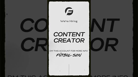 Looking for Fútbol Content Creator | Comment below if interested