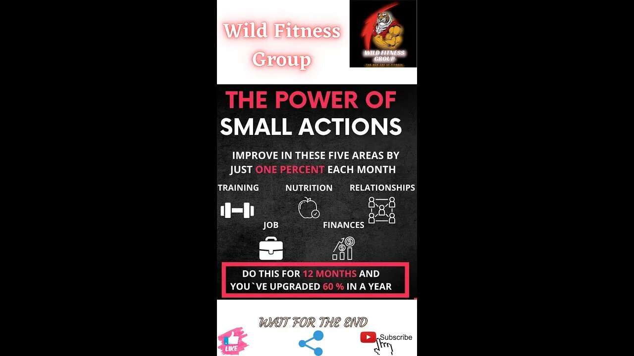 🔥The power of small actions🔥#shorts🔥#viralshorts🔥#fitnessshorts🔥#wildfitnessgroup🔥