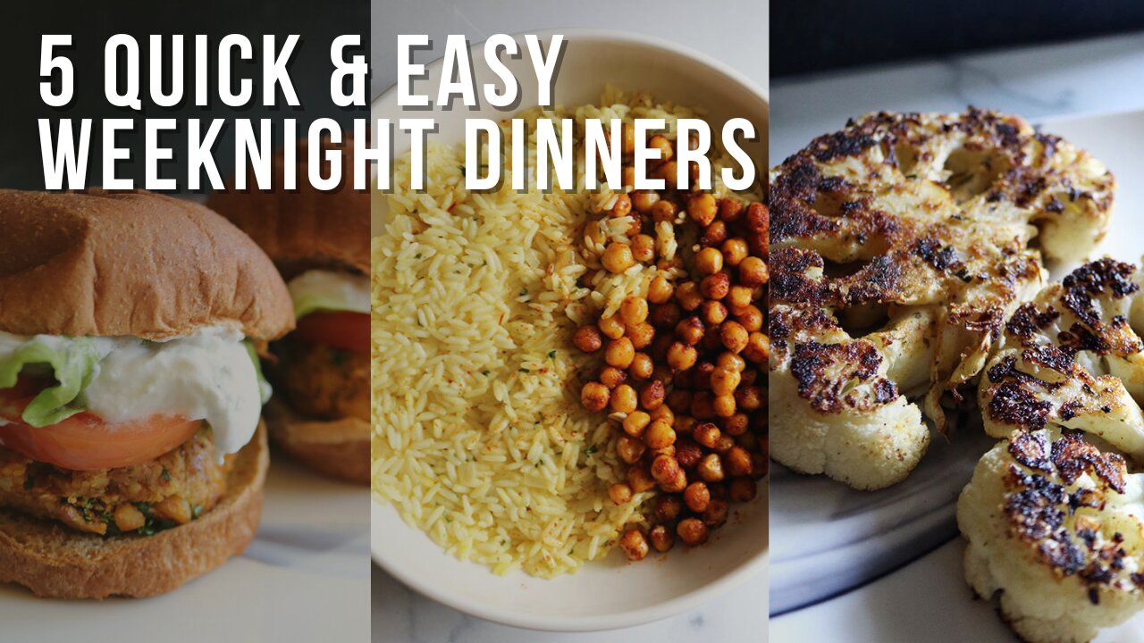 5 quick and easy vegan dinner ideas for busy days