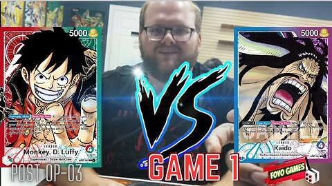 RG Luffy OP 3 StrawHat Film+SuperNova Tutors vs UP Kaido One Piece Card Game 1