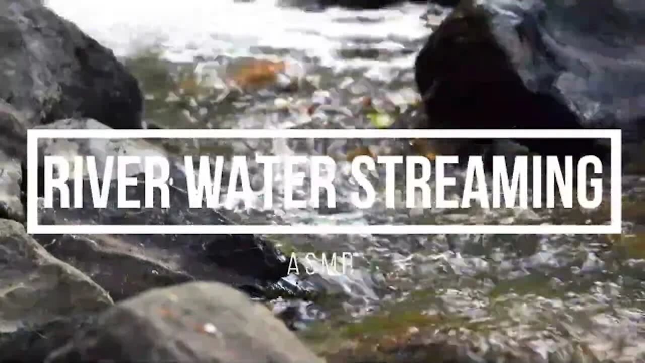 River Water Streaming | ASMR | Relation & Meditation