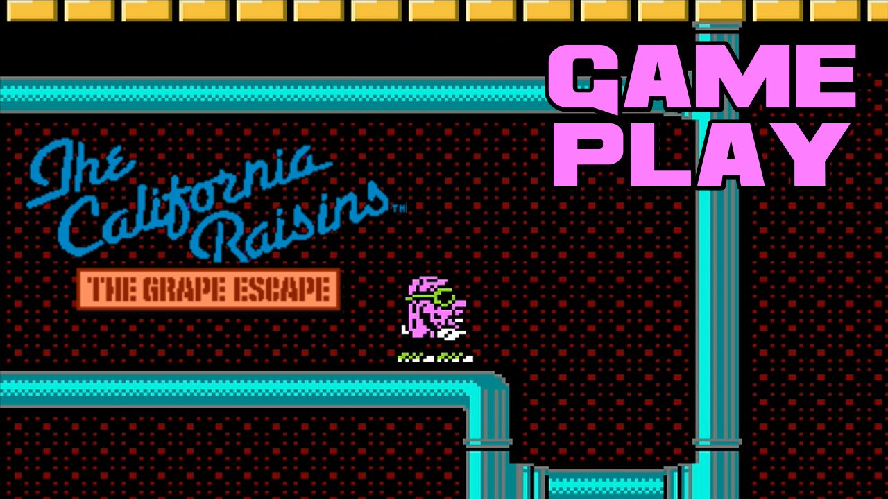 🎮👾🕹 The California Raisins: The Grape Escape - Nintendo NES Gameplay 🕹👾🎮 😎Benjamillion