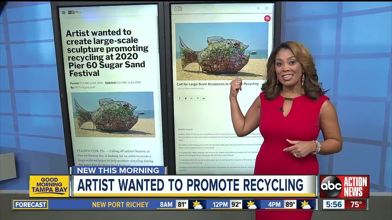 Artist wanted to promote recycling at Sugar Sand Festival