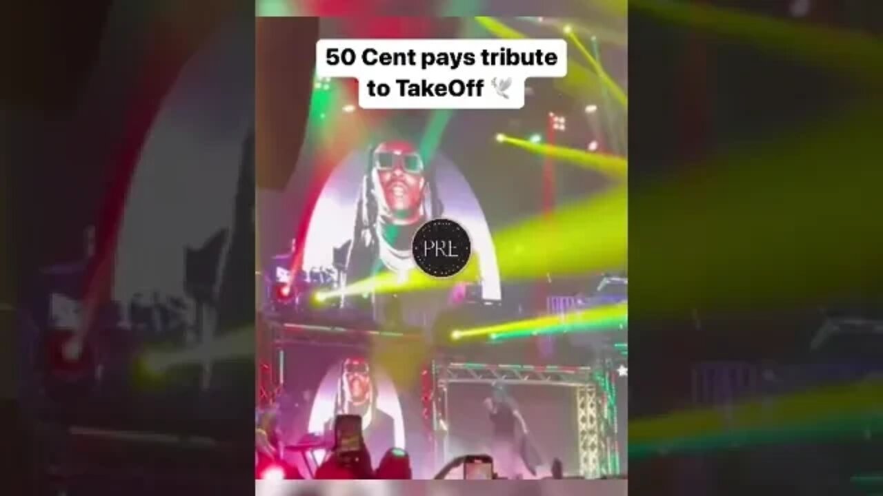 50Cent pays tribute to OffSet during his concert 🕊