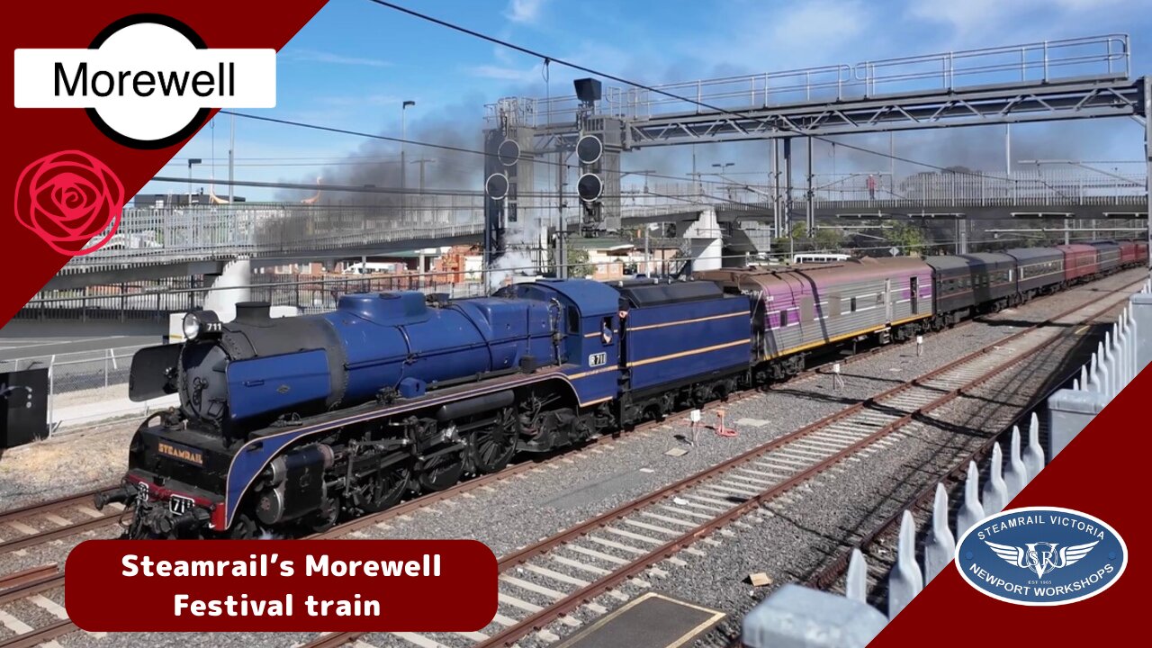 Steamrail's Morwell International Rose Garden Festival train