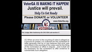 LET’S GET READY, GEORGIA- JUSTICE WILL PREVAIL!