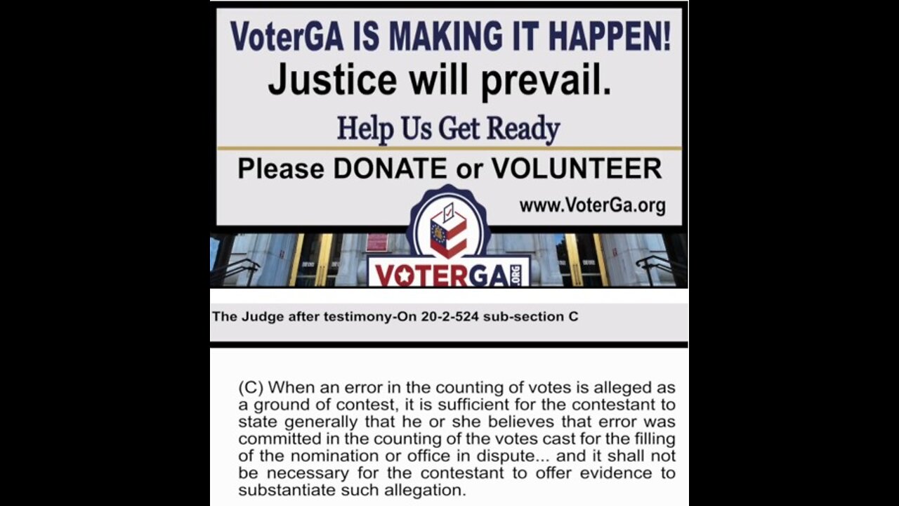 LET’S GET READY, GEORGIA- JUSTICE WILL PREVAIL!