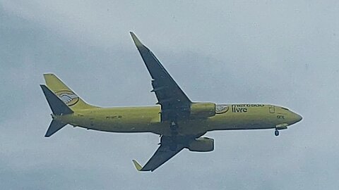 Boeing 737-800F PS-GFE coming from Salvador to Fortaleza