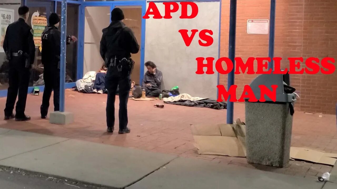 Albuquerque PD vs Homeless man!