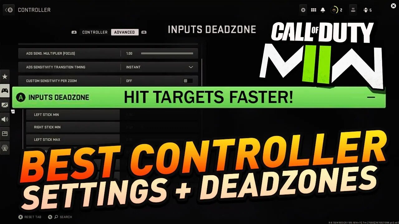 The BEST CONTROLLER SETTINGS For MW2 (Best Deadzone Settings Explained)