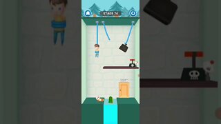 rescue cut rope puzzle 😎 #shorts