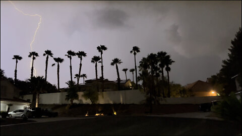 Electrical Storm Approaching Las Vegas July 28 2022