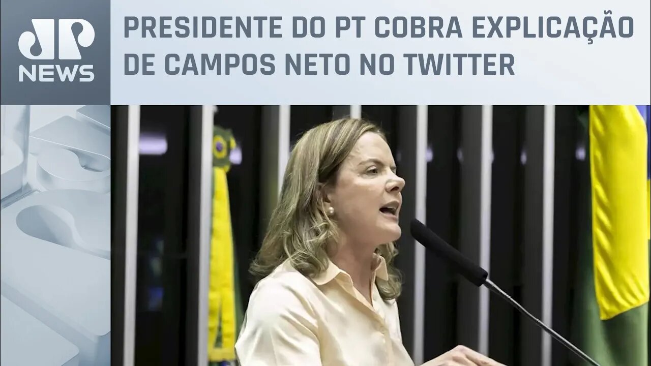 Gleisi Hoffmann critica Campos Neto por Selic de 13,75%: “Sua política monetária foi derrotada”