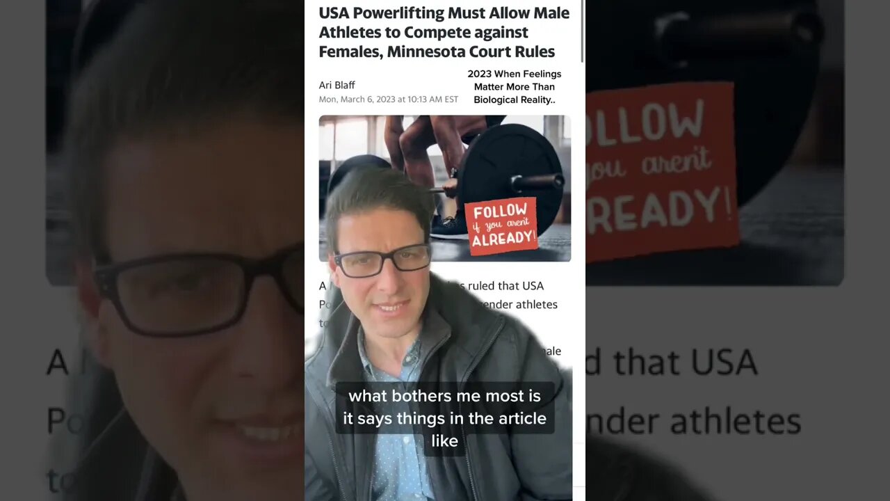 US Powerlifting Must Allow Biological Men Compete Against Woman 🤔