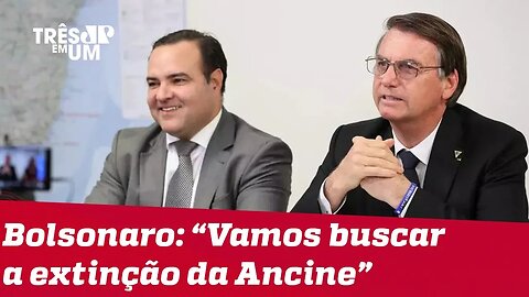 Bolsonaro volta a falar em fechar Ancine