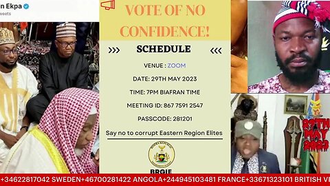 BRGIE PM LIVE ON TWITTER; THE GAME JUST STARTED AS BIAFRA WINS