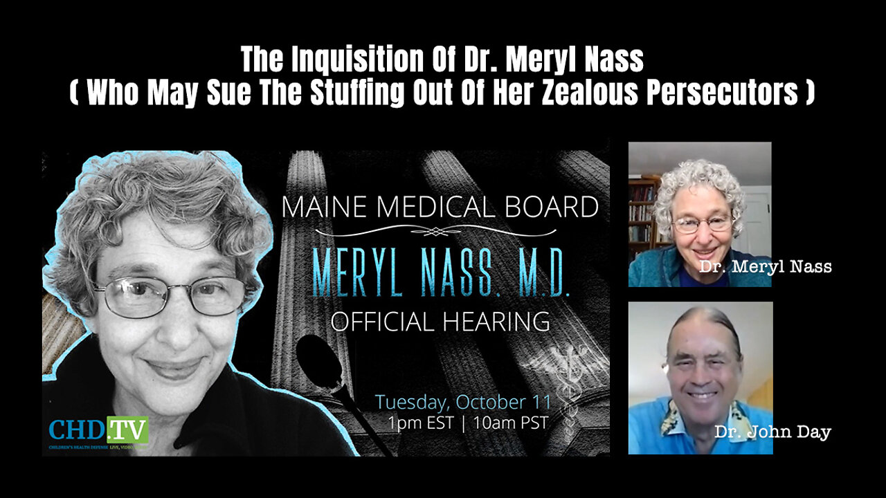 The Inquisition Of Dr. Meryl Nass (Who May Sue The Stuffing Out Of Her Zealous Persecutors)