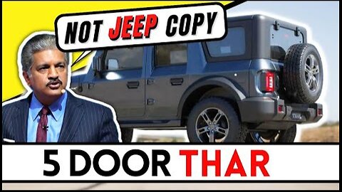 Thar 5 door ready!! Don't call it Jeep Copy😡. #thar #rollingcars