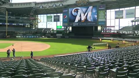 Miller Park Grounds Crew prepares for Opening Day