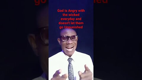God is Angry with the wicked everyday and doesn't let them go unpunished || Amb Promise Ogbonna
