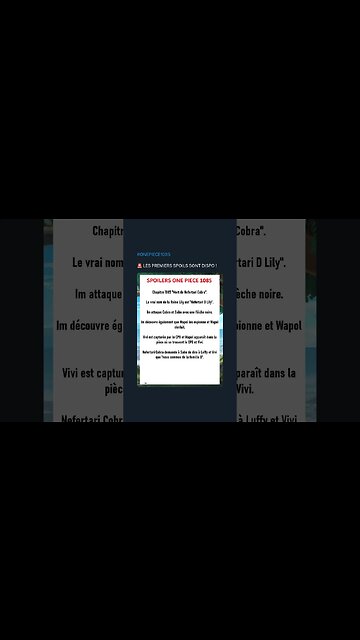 #ONEPIECE1085 🚨 LES PREMIERS SPOILS SONT DISPO