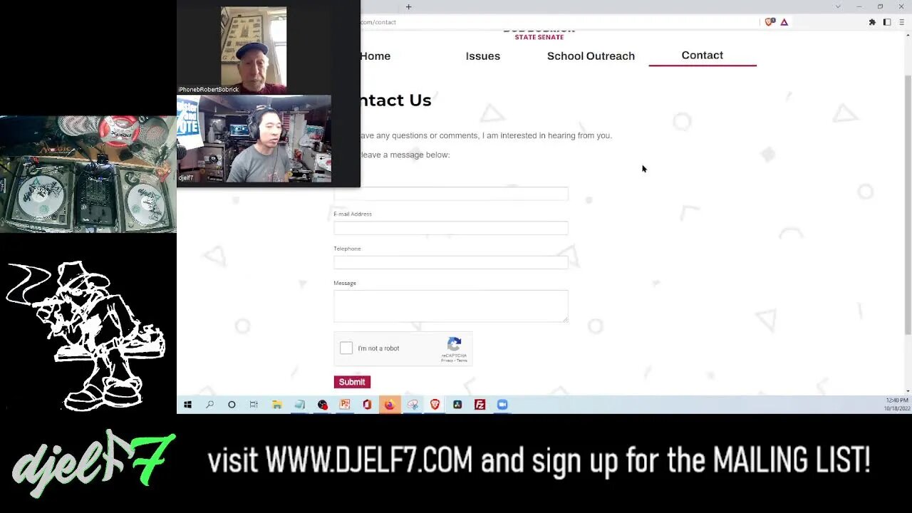 Live interview with Rob Bobrick from the Medical Freedom Party